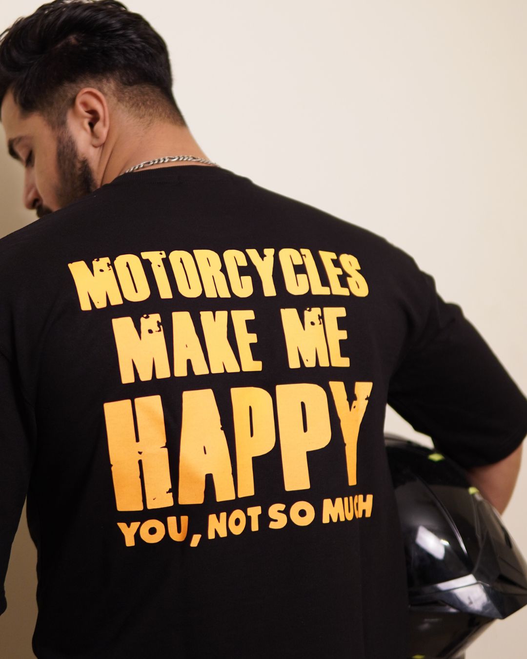 TTW Biker Oversized T-shirt - Happy Life