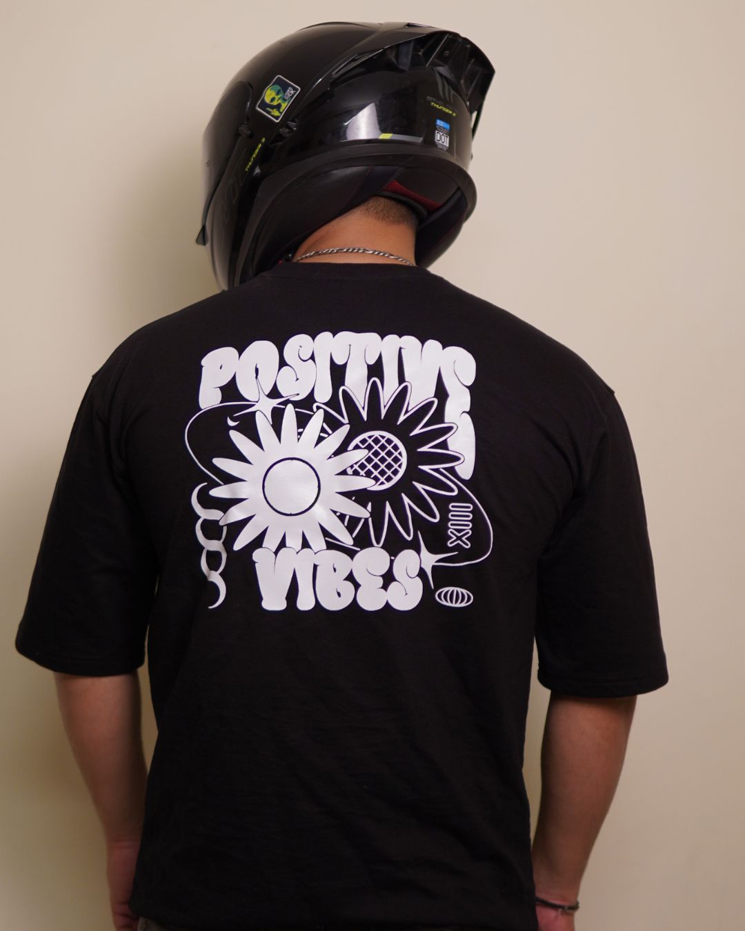 TTW Biker Oversized T-shirt - Positive Vibes